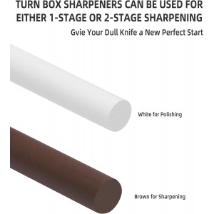 4-Rod Turn Box, Ceramic Sharpener Rod from Kitchen Sharpening Tool, Portable Manual Ceramic Sharpening Rod