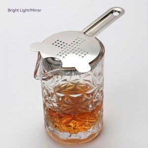 Cocktail Strainer,hawthorne strainer,Stainless Steel Bar Strainer, Bar Tool Drink Strainer with 100 Wire Spring for Professional Bartenders and Mixologists Professional for Bar Restaurant Home