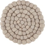 Mud Pie Felted Wool Trivet, small 5