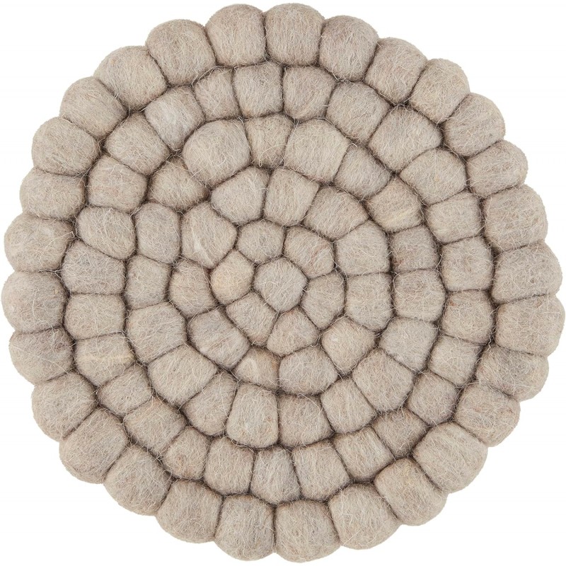 Mud Pie Felted Wool Trivet, small 5