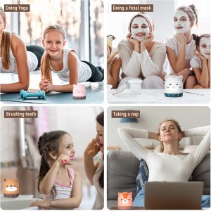 Queekay 4 Pcs Kitchen Cooking Timer Animal Mechanical Timer 60 Minute Wind up Dial 360° Rotating Countdown Egg Reminder No Batteries Loud Ring Cartoon Alarm for Kids Time Management, Fox Pig Cat Dog