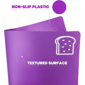 Goodluck 5 Pieces Flexible Cutting Boards, BPA Free Plastic Cutting Boards for Kitchen, Non Slip Cutting Mat for Meat and Vegetables