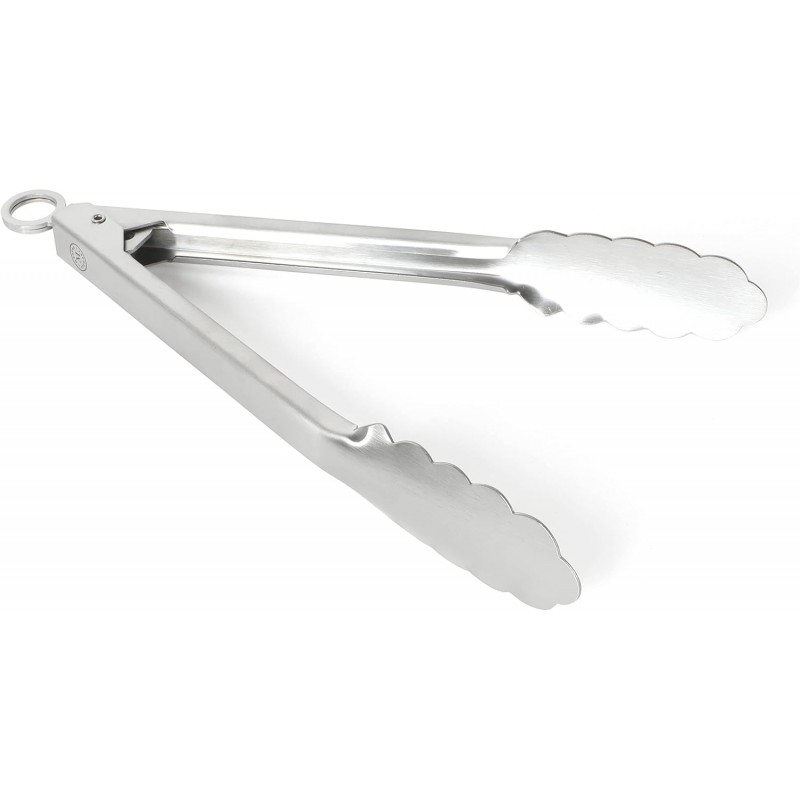 Martha Stewart Richburn 9-Inch Stainless Steel Kitchen Tongs – Durable and Heat-Resistant Cooking and Serving Tool