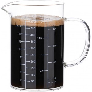BCnmviku 500ML 2 CUP Glass Measuring Cup...