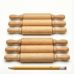 8-Inch Premium Kids Mini Rolling Pins (6-Pack) Splinter-Free, Non-Stick Hardwood for Baking, Sensory Crafts, Play-Doh, Clay, Therapeutic Fine Motor Skills for Toddlers, Great Gift for Children