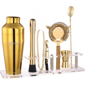 Cocktail Shaker Set with Arcylic Stand, ...