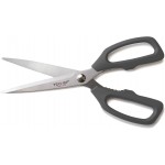 TECHEF Kitchen Shears, All Purpose Scissors, Dishwasher Safe, Heavy Duty Meat Scissors Poultry Shears, Stainless Steel, Made in Korea (Dark Gray)