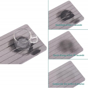 2 PCS Water Absorbent diatomite Coasters, 8.3