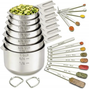 EWFEN Measuring Cups and Spoons Set, 7 S...
