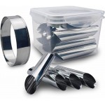 Cannoli Forms Pastry Roll Molds,Stainless Steel Cannoli Tubes,Pack of 15