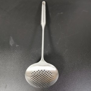 Skimmer Stainless Steel Large Slotted Spoon Colander Strainer Ladle for Cooking Heat Proof Hollow Handle Serving Utensil 14.96 inches