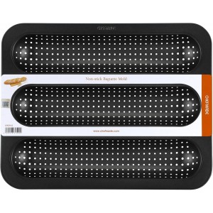 CHEFMADE Perforated Baguette Pan, Non-st...