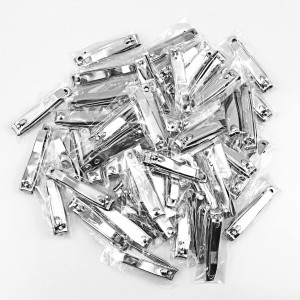 Individually Wrapped Nail Clippers Stainless Steel Fingernail Clippers Bulk, Sturdy Toenail Clippers Thick Nail Tip Cutter Trimmer for Homeless/Men and Women/Hotel 6.8cm X 1.2cm (Set of 50)