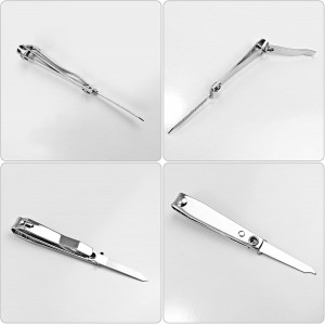 Individually Wrapped Nail Clippers Stainless Steel Fingernail Clippers Bulk, Sturdy Toenail Clippers Thick Nail Tip Cutter Trimmer for Homeless/Men and Women/Hotel 6.8cm X 1.2cm (Set of 50)