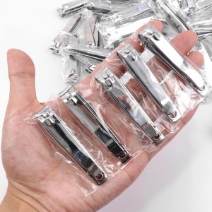 Individually Wrapped Nail Clippers Stainless Steel Fingernail Clippers Bulk, Sturdy Toenail Clippers Thick Nail Tip Cutter Trimmer for Homeless/Men and Women/Hotel 6.8cm X 1.2cm (Set of 50)