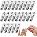 Individually Wrapped Nail Clippers Stainless Steel Fingernail Clippers Bulk, Sturdy Toenail Clippers Thick Nail Tip Cutter Trimmer for Homeless/Men and Women/Hotel 6.8cm X 1.2cm (Set of 50)