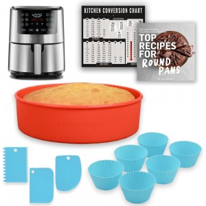 Air Fryer Silicone Baking Set, 6.7” Ca...