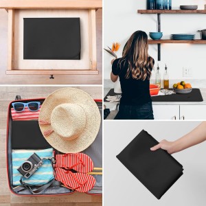 FLASLD Heat Resistant Mat for Air Fryer Site on, Fireproof Silicone Mats for Kitchen Counter, Countertop Protector, No-slip and Waterproof (12