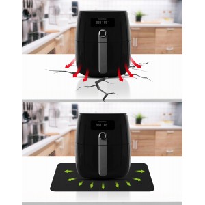 FLASLD Heat Resistant Mat for Air Fryer Site on, Fireproof Silicone Mats for Kitchen Counter, Countertop Protector, No-slip and Waterproof (12