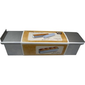 Bread Pan with Lid, 2.4 x 9.8 x 2.4 inches, Silver, Modern Style, Bread Pan