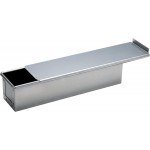Bread Pan with Lid, 2.4 x 9.8 x 2.4 inches, Silver, Modern Style, Bread Pan