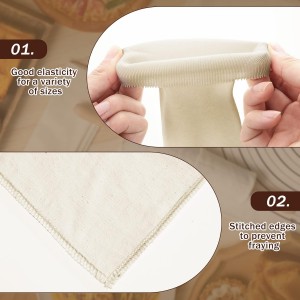 Tessco 6 Pieces Pastry Cloth and Rolling Pin Cover Set Includes 2 Pcs 25 x 20 Inch Large Cotton Pastry Mat 4 Pcs 14 x 2.5 Inch Rolling Pin Cover Sleeves for Dough Bread Pie Baking Kitchen Supplies