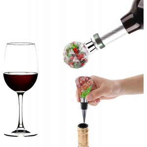 10 Pcs Wine Bottle Stopper Set Kit, Resin Wine Bottle Stoppers Molds Set Accessories, Wine Stopper for Silicone Molds Epoxy Resin (Metal Silver)