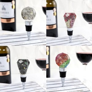 10 Pcs Wine Bottle Stopper Set Kit, Resin Wine Bottle Stoppers Molds Set Accessories, Wine Stopper for Silicone Molds Epoxy Resin (Metal Silver)