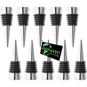10 Pcs Wine Bottle Stopper Set Kit, Resi...