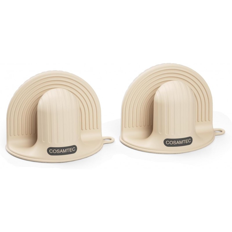 Silicone Oven Mitts Heat Resistant Mini Oven Gloves and Pot Holders Set for Kitchen Non Slip Waterproof Pinch Grips for Cooking and Baking Set of 2