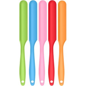 5pcs Silicone Jar Spatulas set, Cake Cre...