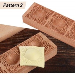 Wooden Ravioli Mold Handmade Pasta Ravioli Board Wood Ravioli Mould Homemade Fresh Pasta wooden Board Tools, Maveite 2 in 1 braid pattern and honeycomb with bees pattern, Pasta Lovers Gift