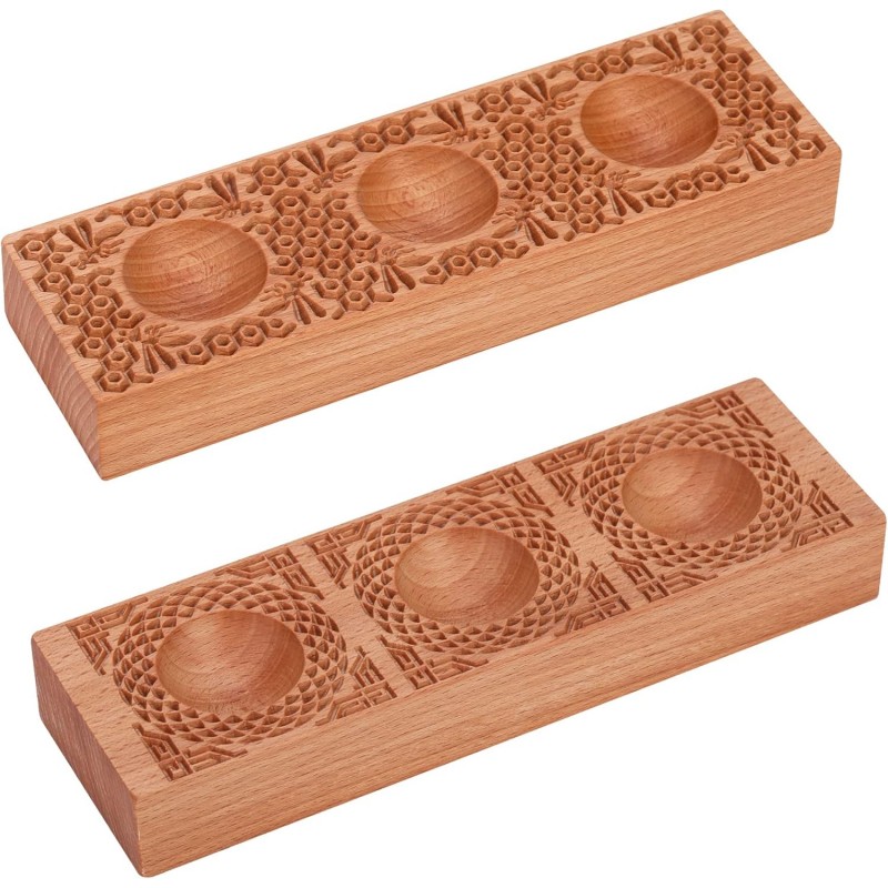 Wooden Ravioli Mold Handmade Pasta Ravioli Board Wood Ravioli Mould Homemade Fresh Pasta wooden Board Tools, Maveite 2 in 1 braid pattern and honeycomb with bees pattern, Pasta Lovers Gift