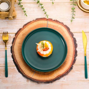 TaoBary 100 Pcs Disposable Wooden Slice Woven Paper Placemats Rustic Charger Place Mat Bulk Table Paper Placemat for Birthday Wedding Dinner Party (Wooden Slice)