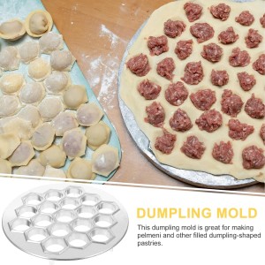 Aluminum Dumpling Pelmeni Molds 19 Hole Metal Dumpling Maker Russian Pelmeni Maker Dumpling Form Russian Ravioli Maker Tools