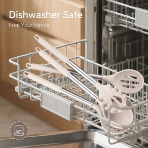 Silicone Cooking Utensils Set, 28 Pcs Kitchen Utensils Set 446°F Heat Resistant Spatula Set, Food Grade Silicone and Stainless Steel Handle Kitchen Gadgets for Nonstick Cookware BPA Free