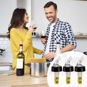 WUWEOT 12 Pack Measured Liquor Bottle Pourers, 1.5 Oz Automatic Wine Bottle Pourers, Jigger Quick Shot Dispenser for Home Bar Kitchen