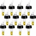 WUWEOT 12 Pack Measured Liquor Bottle Pourers, 1.5 Oz Automatic Wine Bottle Pourers, Jigger Quick Shot Dispenser for Home Bar Kitchen