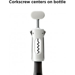 Rabbit Premium Wine Wing Corkscrew Wine Opener and Bottle Opener, Pearl 2.36 x 1.97 x 7.68 IN