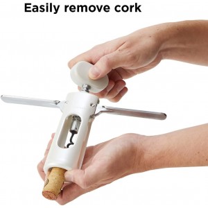Rabbit Premium Wine Wing Corkscrew Wine Opener and Bottle Opener, Pearl 2.36 x 1.97 x 7.68 IN