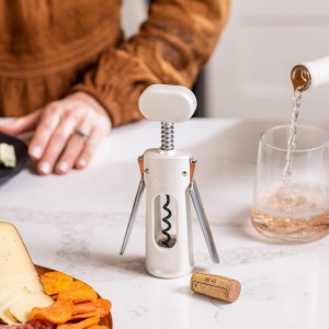 Rabbit Premium Wine Wing Corkscrew Wine Opener and Bottle Opener, Pearl 2.36 x 1.97 x 7.68 IN