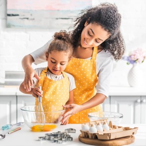 Totally Bamboo Baltique Marrakesh Collection 4-Piece Measuring Spoon Set, Includes 1/4 Teaspoon, 1/2 Teaspoon, 1 Teaspoon & 1 Tablespoon Measurements, Stainless Steel Spoons w/Wood Handle for Cooking