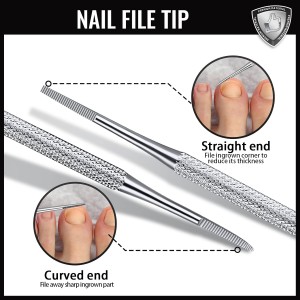 Teenitor Ingrown Toenail Tool, Pedicure Tools for Feet, Stainless Steel Ingrown Toenail Clippers, Ingrown Toenail File and Lifters