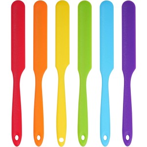 6pcs Silicone Spatulas Heat Resistant Ja...