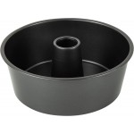 Non-Stick Angel Food Cake Pan 10 inch, Made of Heavy Duty Dark Grey Aluminum for Home Kitchen