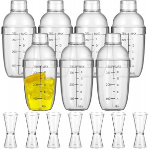 7 Pcs Plastic Cocktail Shaker Set Drink ...