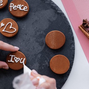 AMYONE Perforated Baking Mats, 2 PCS Pink Eclair Silicone Mat for Half Sheet, Non-Stick Reusable Oven Liners for Making Bread/Pizza/Pastry/Cookie 11 5/8