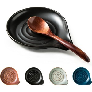 Spoon Rest, Porcelain Drip Tray for Mult...