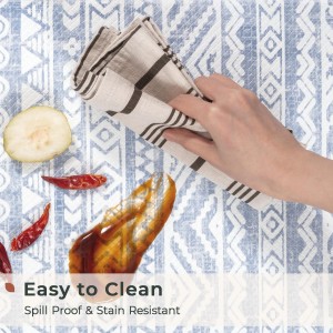 FRESHMINT Anti Fatigue Kitchen Mats for Floor 2 Piece Set, Waterproof & Non-Skid Boho Kitchen Rugs, Cushioned Kitchen Mat for Standing Washable Comfort Desk Kitchen Runners, 17x30+17x47