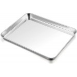 TeamFar Baking Sheet, 17.6’’ x 13’’ x 1’’ Stainless Steel Large Cookie Sheet Baking Tray Pan for Oven, Non-Toxic & Healthy, Rust Free & Heavy Duty, Mirror Finish & Dishwasher Safe